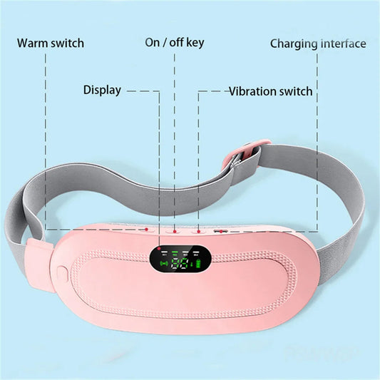 Smart Warm Palace Belt, Portable, Rechargeable & Cordless Heating Pad for Menstrual Pain or Back Pain, Back or Belly Warm Belt