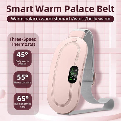 Smart Warm Palace Belt, Portable, Rechargeable & Cordless Heating Pad for Menstrual Pain or Back Pain, Back or Belly Warm Belt